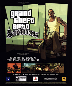 Grand Theft Auto: San Andreas - Advertisement Flyer - Front (United States) - 1903x2289