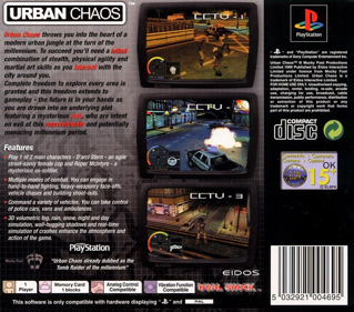 Urban Chaos - Box - Back (Europe) - 739x650