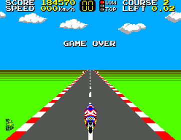 Hang On - Screenshot - Game Over (World) - 496x384