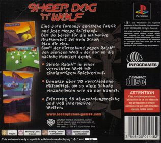 Looney Tunes: Sheep Raider - Box - Back (Germany) - 765x680