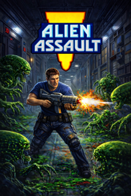Alien Assault - Fanart - Box - Front (World) - 1024x1536