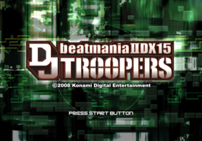 beatmania IIDX 15: DJ Troopers - Screenshot - Game Title (Japan) - 640x448