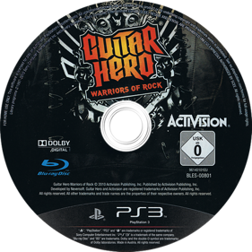 Guitar Hero: Warriors of Rock - Disc (Germany) - 500x500