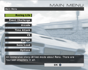 R:Racing Evolution - Screenshot - Game Select (World) - 640x512