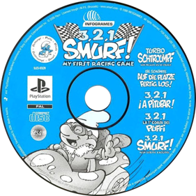 Smurf Racer! - Disc (Europe) - 700x700