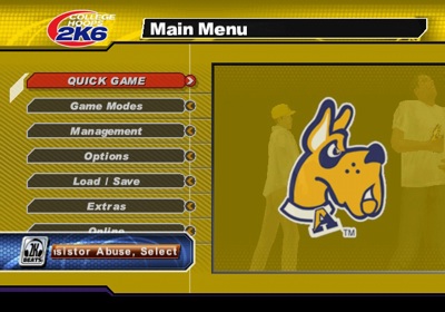 College Hoops 2K6 - Screenshot - Game Select (North America) - 640x448