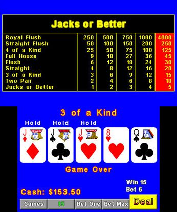 Illustration of Plain Video Poker
