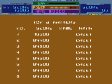 Thunder Ceptor - Screenshot - High Scores (Japan) - 640x480