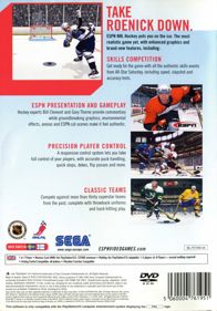 ESPN NHL Hockey - Box - Back (Europe) - 559x800