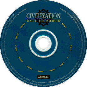 Civilization: Call to Power - Disc (North America) - 720x721