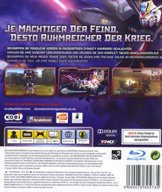Dynasty Warriors: Gundam 2 - Box - Back (Germany) - 600x712