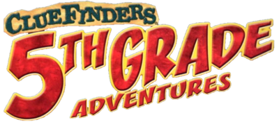 The ClueFinders 5th Grade Adventures: The Secret of the Living Volcano - Clear Logo (Japan) - 752x331