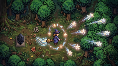 Adventure of a Witch - The Flightful Night - Fanart - Background (World) - 1920x1080