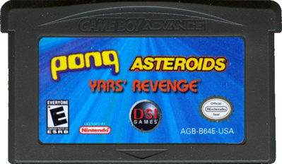Pong / Asteroids / Yars' Revenge - Cart - Front (North America) - 702x408