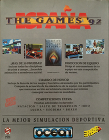 España: The Games '92 - Box - Back (Spain) - 939x1208