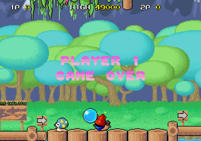 Mizubaku Daibouken - Screenshot - Game Over (Japan) - 640x448