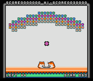 Kirby no Omochabako: Hoshi Kuzushi - Screenshot - Gameplay (Japan) - 256x224