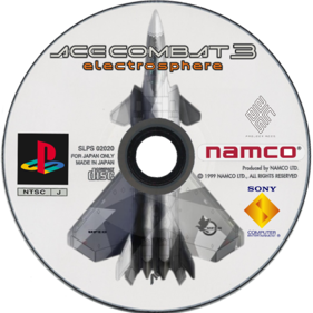 Ace Combat 3: Electrosphere - Fanart - Disc (Japan) - 600x600