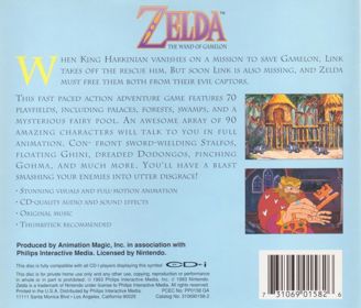 Zelda: The Wand of Gamelon - Box - Back (North America) - 936x800