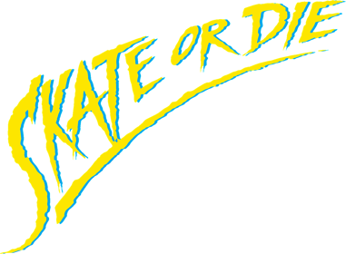 Skate or Die - Clear Logo (North America) - 1484x1092