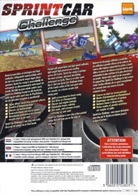 Sprint Car Challenge - Box - Back (Europe) - 640x905