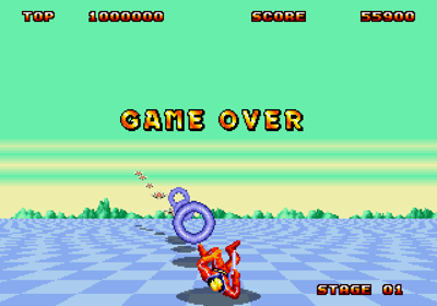 Space Harrier II - Screenshot - Game Over (World) - 640x448