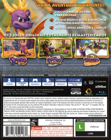 Spyro Reignited Trilogy - Box - Back (Brazil) - 1116x1400