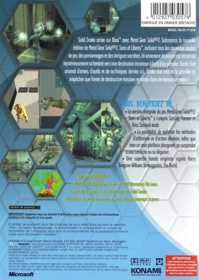 Metal Gear Solid 2: Substance - Box - Back (France) - 483x680