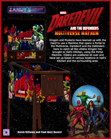 Daredevil and the Defenders: Multiverse Mayhem - Advertisement Flyer - Back (World) - 2400x3000