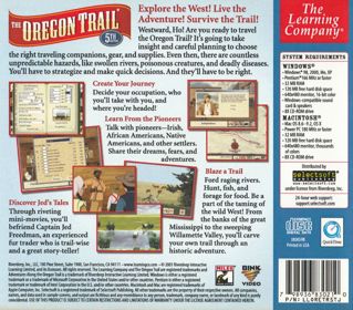 The Oregon Trail 5th Edition: Adventures Along the Oregon Trail - Box - Back (United States) - 910x800