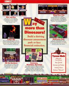 DinoPark Tycoon - Box - Back - Reconstructed (North America) - 928x1143