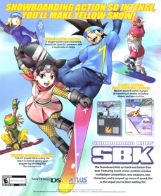 SBK: Snowboard Kids - Advertisement Flyer - Front (United States) - 1786x2185