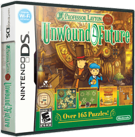 Professor Layton and the Unwound Future - Box - 3D (North America) - 868x880