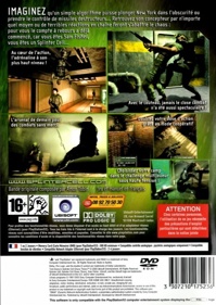 Tom Clancy's Splinter Cell: Chaos Theory - Box - Back (France) - 482x680