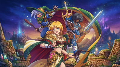 Aretha: Aretha the Super Famicom - Fanart - Background (Japan) - 2570x1445