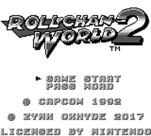 Roll-chan World 2 - Screenshot - Game Title (World) - 160x144