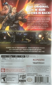 Contra Operation Galuga - Box - Back (North America) - 1139x1871