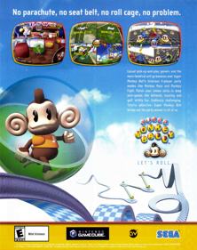 Super Monkey Ball - Advertisement Flyer - Front (United States) - 1739x2200