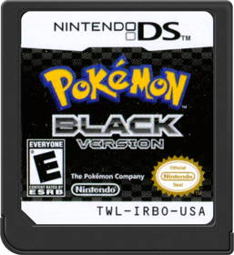 Pokémon Black Version - Cart - Front (North America) - 517x564