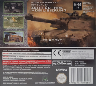 Call of Duty: Modern Warfare: Mobilized - Box - Back (Germany) - 1420x1277
