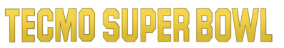 Tecmo Super Bowl - Clear Logo (North America) - 4500x769