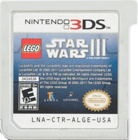 LEGO Star Wars III: The Clone Wars - Cart - Front (North America) - 550x557