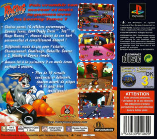 Looney Tunes Racing - Box - Back (France) - 765x680