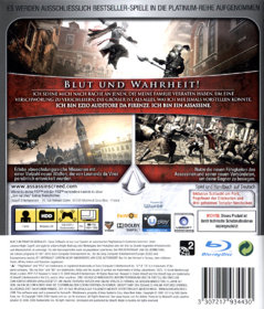 Assassin's Creed II - Box - Back (Germany) - 600x703