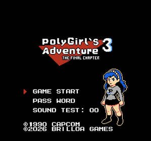PolyGirl's Adventure 3: The Final Chapter - Screenshot - Game Title (World) - 256x240