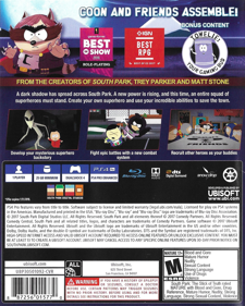 South Park: The Fractured But Whole - Box - Back (North America) - 641x800