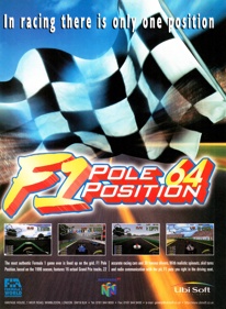 F1 Pole Position 64 - Advertisement Flyer - Front (United Kingdom) - 2203x3000