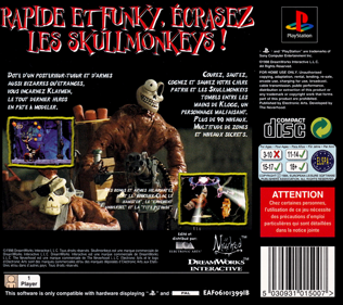 Skullmonkeys - Box - Back (France) - 765x680