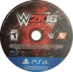 WWE 2K16 - Disc (North America) - 1104x1096