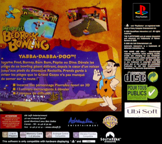 The Flintstones: Bedrock Bowling - Box - Back (France) - 765x680